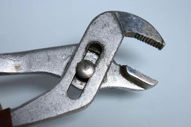 Free Stock Photo: An adjustable wrench isolated on a white background