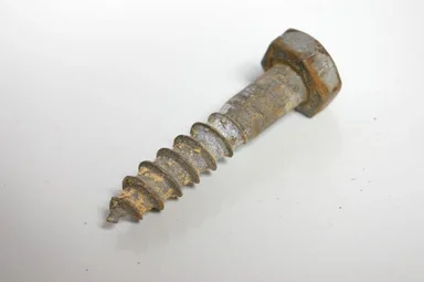 Free Stock Photo: A screw isolated on a white background