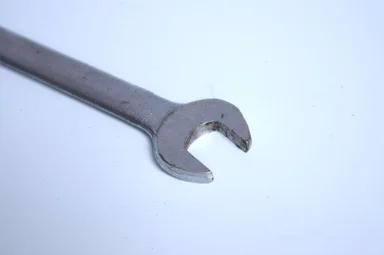 Free Stock Photo: A wrench isolated on a white background