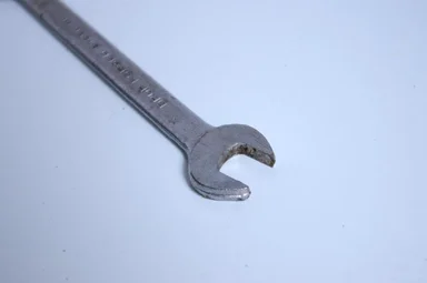 Free Stock Photo: A wrench isolated on a white background