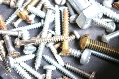Free Stock Photo: A pile of screws and bolts