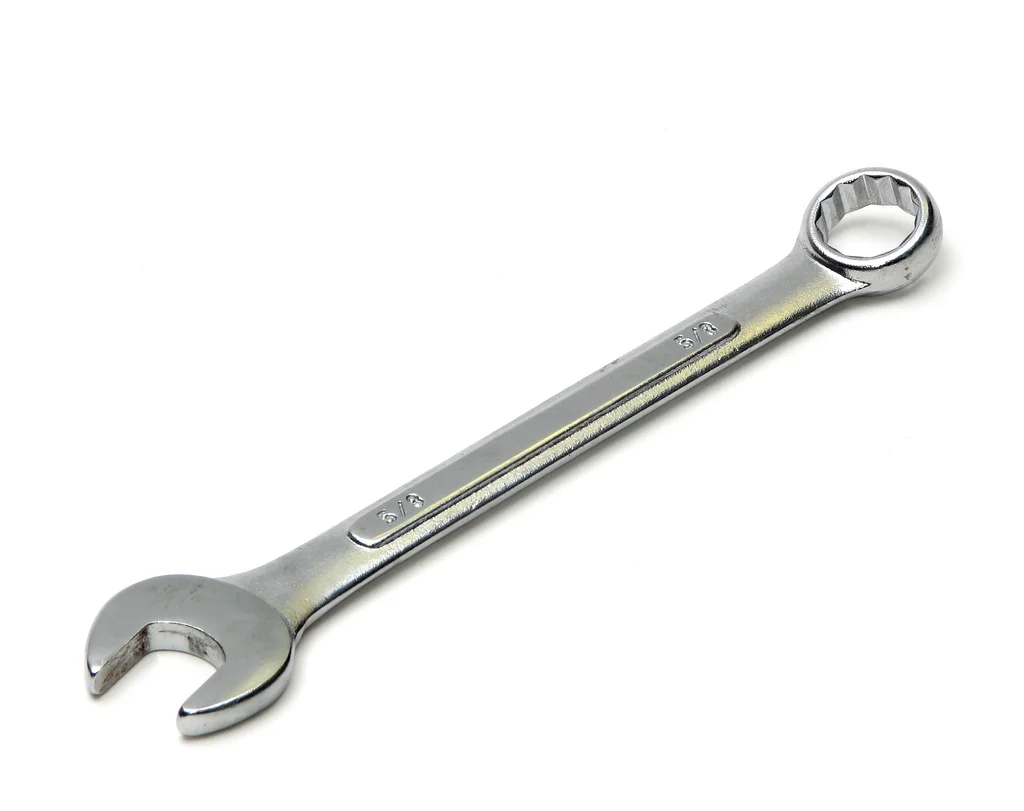 A wrench isolated on a white background : Free Stock Photo