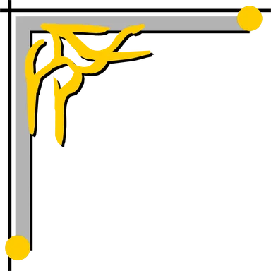 Free Stock Photo: Illustration of an upper left frame corner