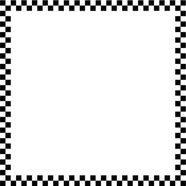 Free Stock Photo: Illustration of a blank checkered frame border