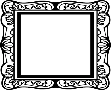 Free Stock Photo: Illustration of a blank picture frame