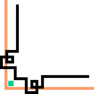 Free Stock Photo: Illustration of a lower left frame corner