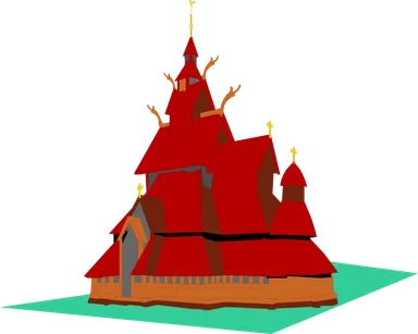 Free Stock Photo: Illustration of a temple