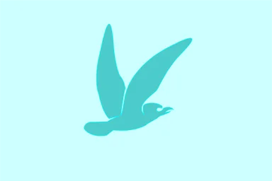 Free Stock Photo: Illustration of a silhouette of a bird flying