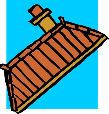 Free Stock Photo: Illustration of a building roof