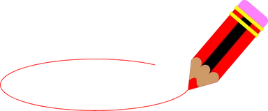 Free Stock Photo: Illustration of a pencil drawing a circle