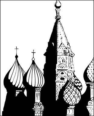 Free Stock Photo: Illustration of St Basils Cathedral in Moscow, Russia