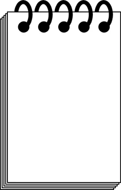 Free Stock Photo: Illustration of a blank note pad
