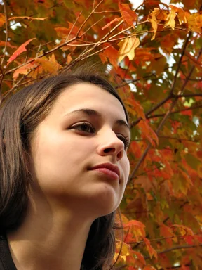 Free Stock Photo: Closeup outdoor portrait of a teen girl