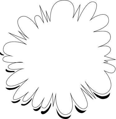 Free Stock Photo: Illustration of a blank white cloud burst
