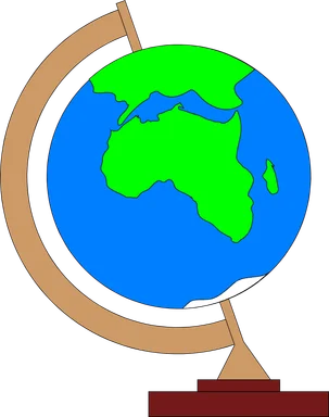 Free Stock Photo: Illustration of a globe showing africa