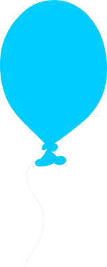 Free Stock Photo: Illustration of a blue balloon