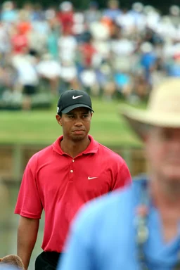 Free Stock Photo: Tiger Woods walking on a golf course