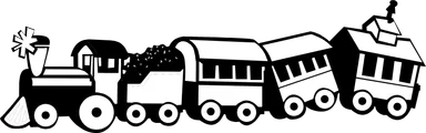 Free Stock Photo: Illustration of a toy train