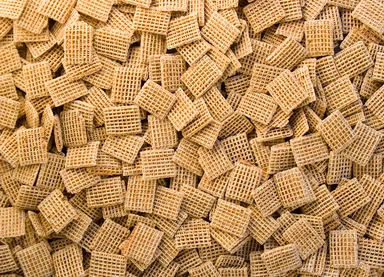 Free Stock Photo: Close-up of square shaped breakfast cereal