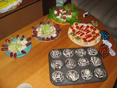 Free Stock Photo: A table with Halloween food