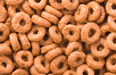 Free Stock Photo: Close-up of round breakfast cereal