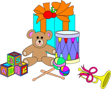 Free Stock Photo: Illustration of a bunch of toys
