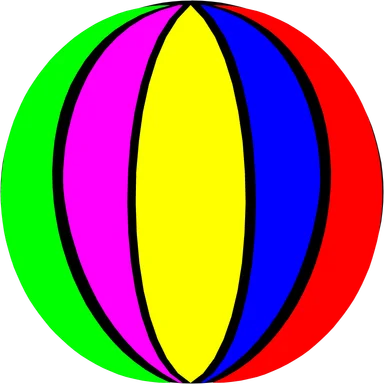 Free Stock Photo: Illustration of a beach ball