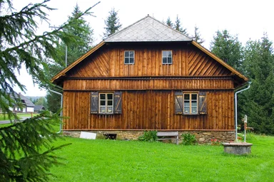 Free Stock Photo: A wooden cottage