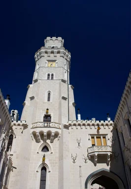 Free Stock Photo: A castle tower in Hluboka in South of Bohemia