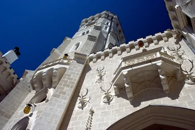 Free Stock Photo: A castle tower in Hluboka in South of Bohemia