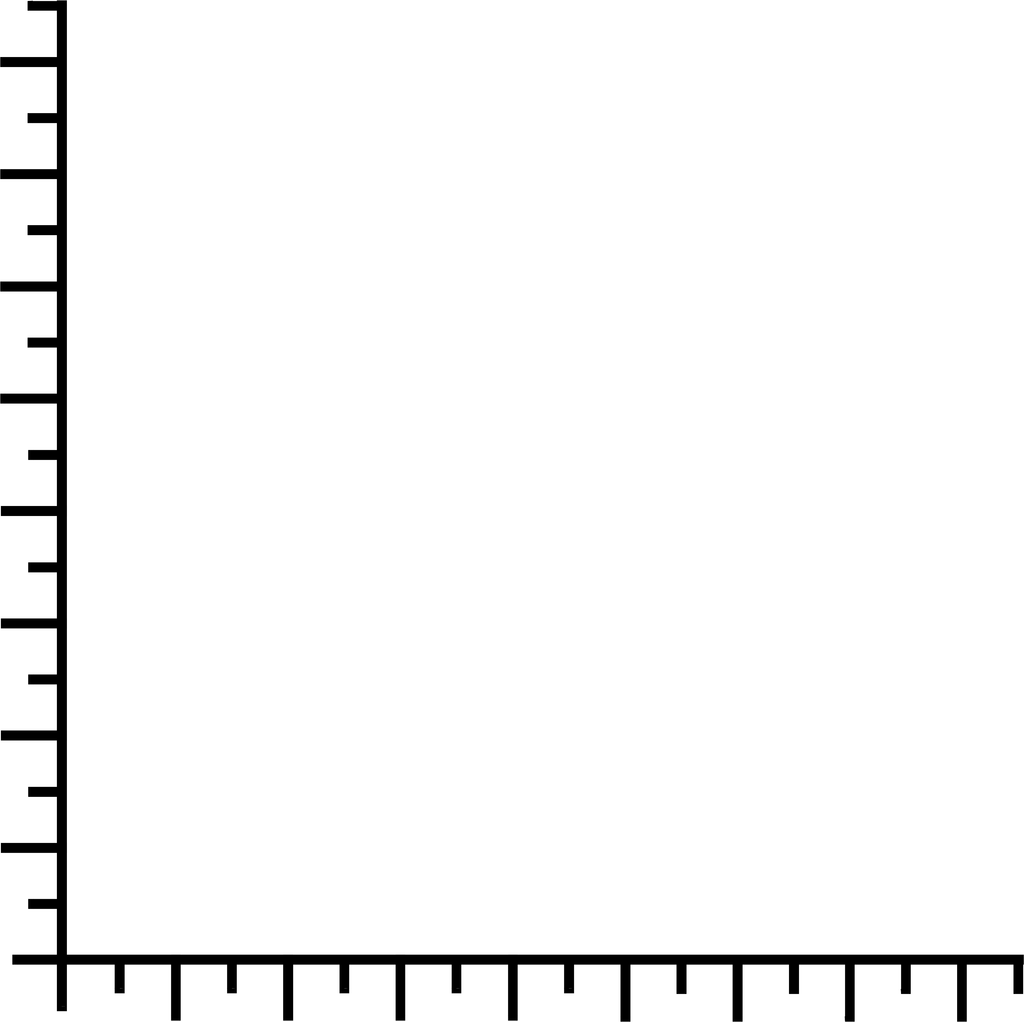 Illustration of a ruler lower left frame corner : Free Stock Photo
