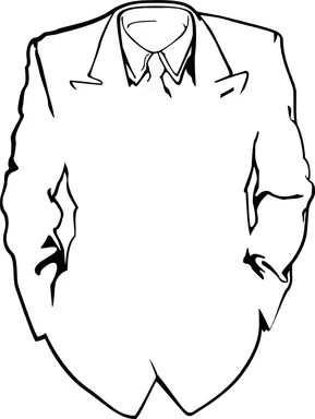Free Stock Photo: Illustration of a suit and tie