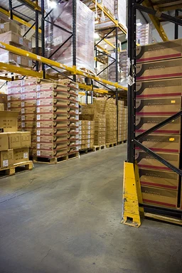 Free Stock Photo: Racks inside a warehouse