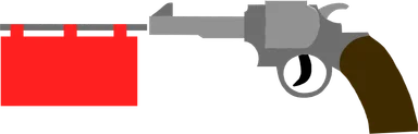 Free Stock Photo: Illustration of a toy gun with a blank sign