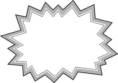 Free Stock Photo: Illustration of a blank burst