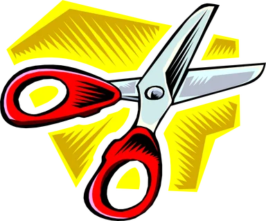 Free Stock Photo: Illustration of a pair of scissors