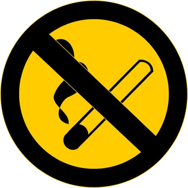 Free Stock Photo: Illustration of a no smoking sign