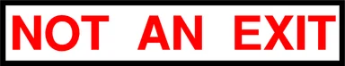 Free Stock Photo: Illustration of a no exit sign