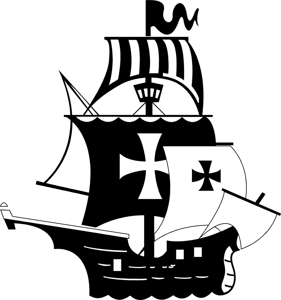 Illustration of a pirate ship : Free Stock Photo