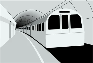Free Stock Photo: Illustration of a subway train
