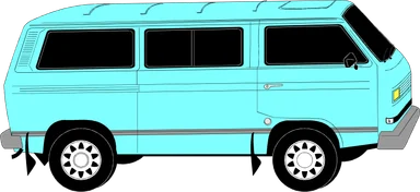 Free Stock Photo: Illustration of a blue van