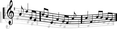 Free Stock Photo: Illustration of music notes