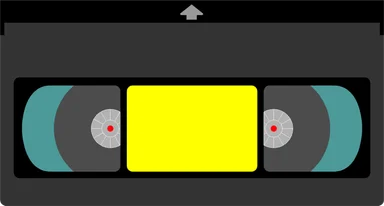 Free Stock Photo: Illustration of a video cassette tape