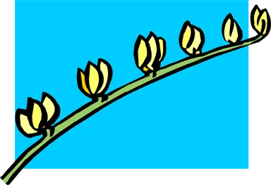 Free Stock Photo: Illustration of yellow flowers