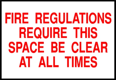 Free Stock Photo: Illustration of a keep clear warning sign