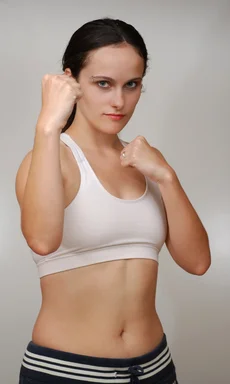 Free Stock Photo: A beautiful young woman exercising