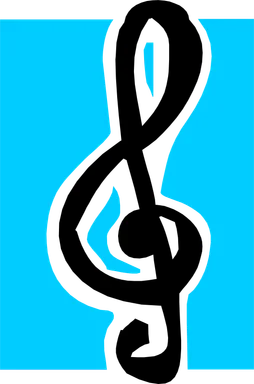 Free Stock Photo: Illustration of a treble clef music symbol