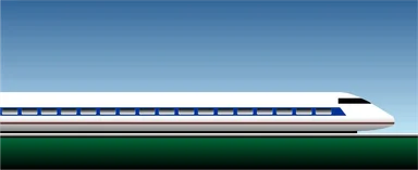 Free Stock Photo: Illustration of a bullet train