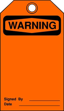 Free Stock Photo: Illustration of a blank warning tag