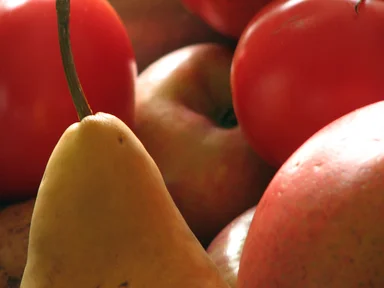 Free Stock Photo: Closeup of a bowl of fruit